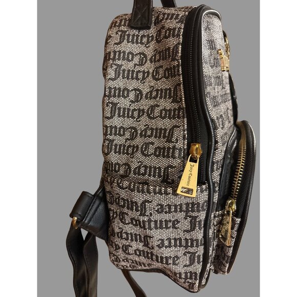 Juicy Couture Mini Backpack – Logo Print w/ Studded Heart Charm - Picture 4 of 9